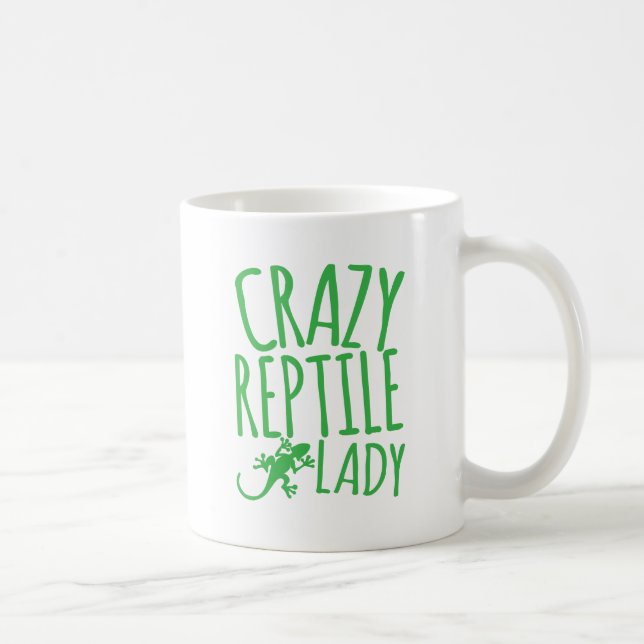 verrückte Reptildame Tasse (Rechts)