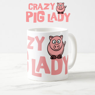 Verrückte Schweine-Dame Tasse