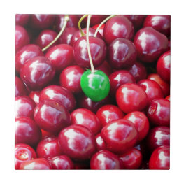 verrückte Spritzenkirschen Fliese