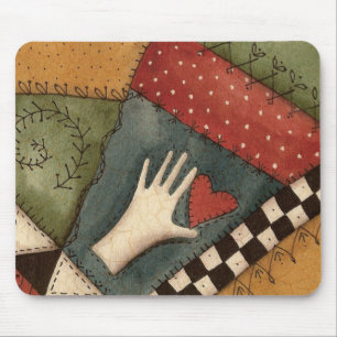 Verrückte Steppdecke Mousepad