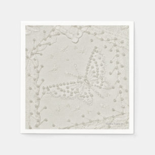 Verrückte Steppdecken-gestickte Serviette