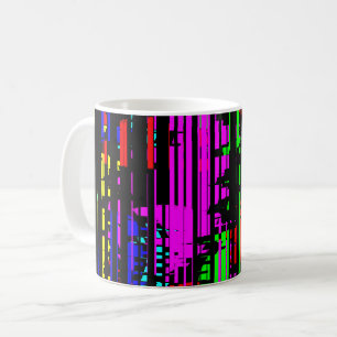 Verrückte Streifen Kaffeetasse