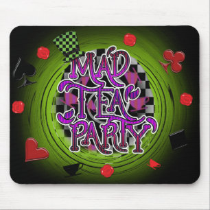 VERRÜCKTE TEEPARTY Skurrile Dekoration Computer-Ma Mousepad