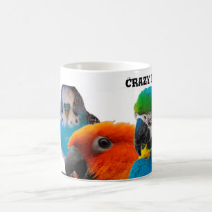 Verrückte Vogel-Dame Coffee Mug Tasse