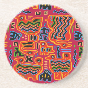 Verrückte Vögel mit zwei Köpfen Getränkeuntersetzer