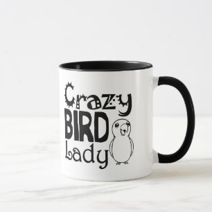 Verrückte Vogeldame Tasse
