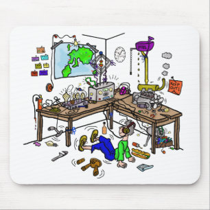 Verrückte Zuhausebrew-Schinken-Radio- Mousepad