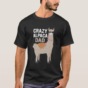 Verrückter Alpakavater T-Shirt