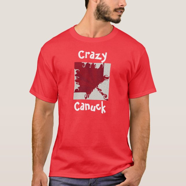 VERRÜCKTER CANUCK Männer T-Shirt (Vorderseite)
