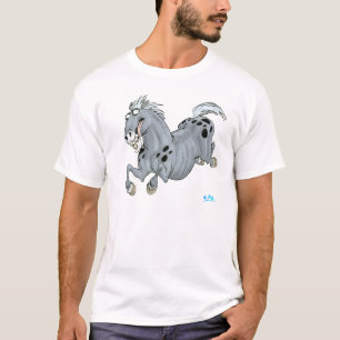 Verrückter Cartoon-PferdeT - Shirt