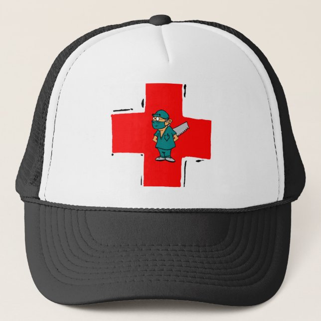verrückter Chirurg Truckerkappe (Vorderseite)
