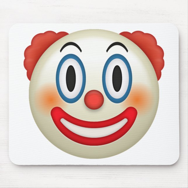 Verrückter Clown Emoji Mousepad (Vorne)