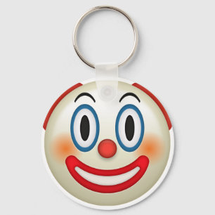 Verrückter Clown Emoji Schlüsselanhänger