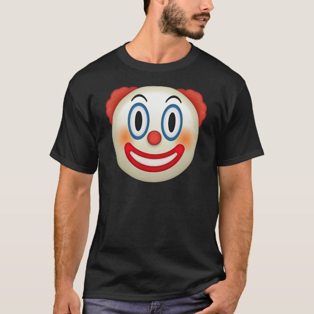Verrückter Clown Emoji T-Shirt (Vorderseite)