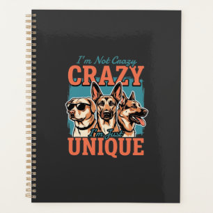 Verrückter einzigartiger Hundeliebhaber Planer