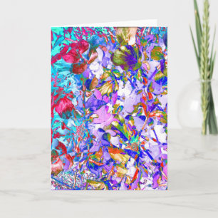 Verrückter Garten-Blumen-Kunst-Foto-freier Raum Karte