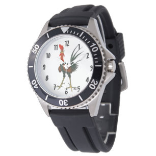 Verrückter Hahn Armbanduhr