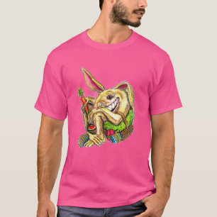 Verrückter Hase im Korb T-Shirt