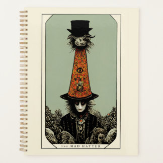 Verrückter Hatter Vintage Whimsical Tarot Inspirie Planer