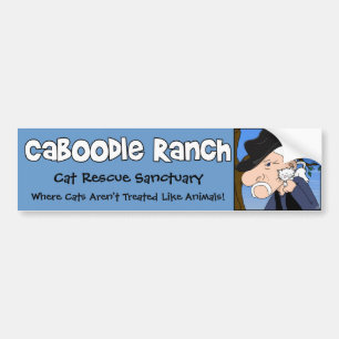 "Verrückter Katzen-Mann-" Autoaufkleber