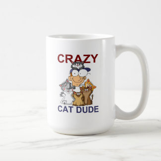 Verrückter Katzen-Typ Kaffeetasse