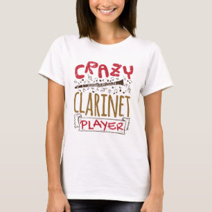Verrückter Klarinettenspieler Klarinettist T-Shirt