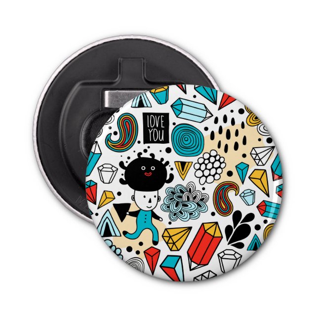 verrückter Kopf Flaschenöffner (Vorderseite)