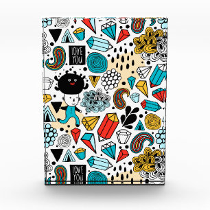 verrückter Kopf Fotoblock