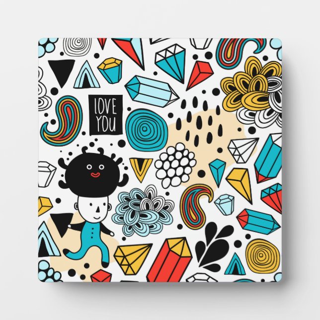 verrückter Kopf Fotoplatte (Vorderseite)