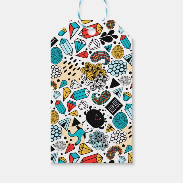 verrückter Kopf Geschenkanhänger (Vorderseite)