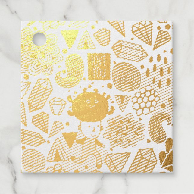 verrückter Kopf Geschenkanhänger (Vorderseite)