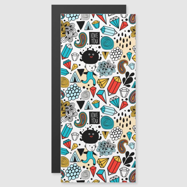 verrückter Kopf Magneteinladung (Vorne/Hinten)