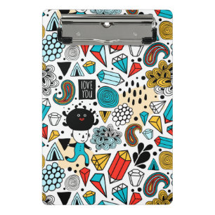 verrückter Kopf Mini Klemmbrett