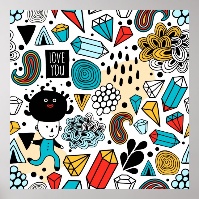 verrückter Kopf Poster (Vorne)