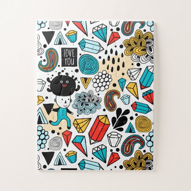 verrückter Kopf Puzzle (Vertikal)