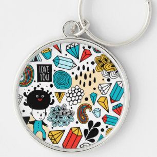 verrückter Kopf Schlüsselanhänger