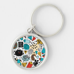 verrückter Kopf Schlüsselanhänger