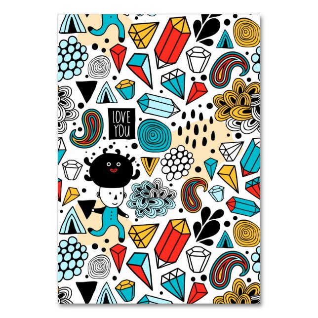 verrückter Kopf Tischnummer (Vorderseite)