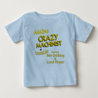 Verrückter Maschinist Baby T-shirt