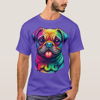 verrückter Mops Ladenhund Niedlich T-Shirt