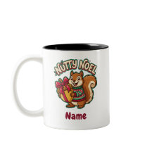 Verrückter Noel-Eichhörnchen-Weihnachtstasse, pers