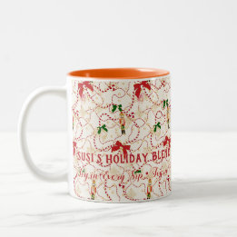 Verrückter Nussknacker-Kandiszucker-Weihnachtsmisc Zweifarbige Tasse