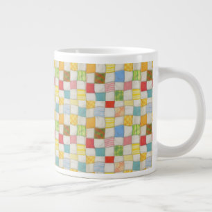 VERRÜCKTER PATCHWORK-GROßER BECHER Jumbo-Tasse