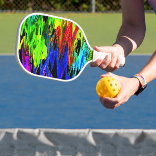 verrückter Regenbogen Pickleball Schläger