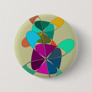 Verrückter Retro Knopf Button
