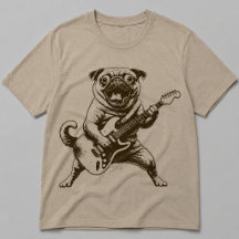 Verrückter Rockstar-Mops-Hund zerfetzt E-Gitarre