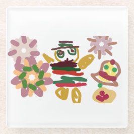 Verrückter Tanz Lebkuchen   Glasuntersetzer