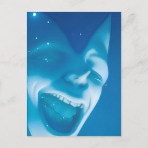 Verrückter Träumer in den Sternen - Ken Gage Art Postkarte