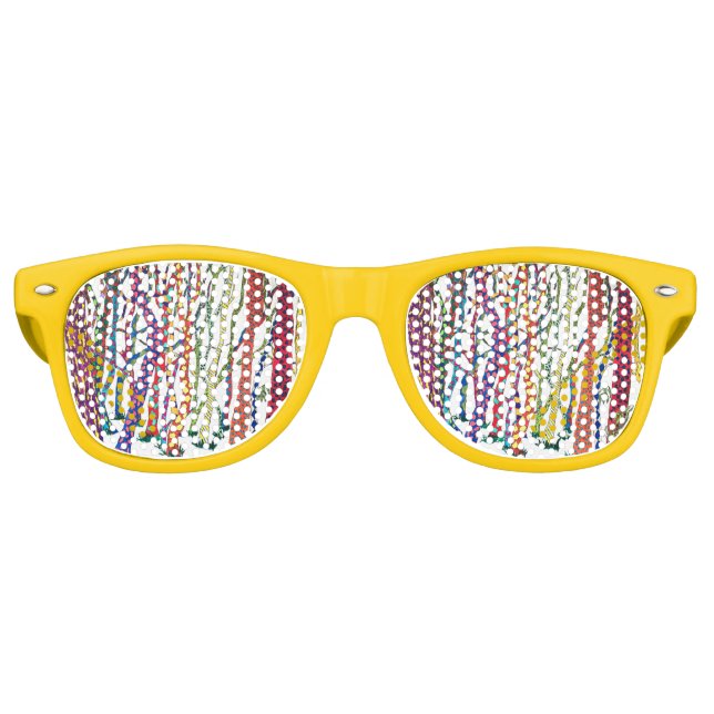 verrückter Waldspass bunt Partybrille (Vorderseite)