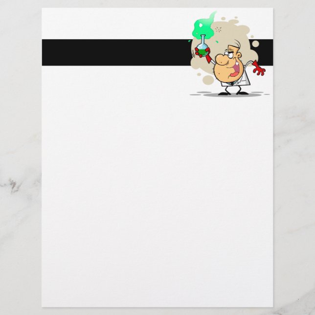 verrückter Wissenschaftler-Cartoon (Vorderseite)